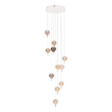 MAXLIGHT P0526D - Dimmbare LED-Hängeleuchte PALLONCINI 11xLED/6W/230V d 45 cm klar/beige/rauchig
