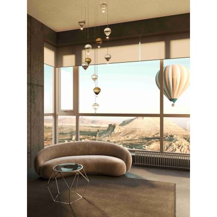 MAXLIGHT P0527 - LED-Hängeleuchte PALLONCINI 2xLED/3W/230V d 12 cm klar