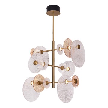 MAXLIGHT P0541 - LED-Deckenleuchte an Stange ALLURE 14xLED/5W/230V d 60 cm golden