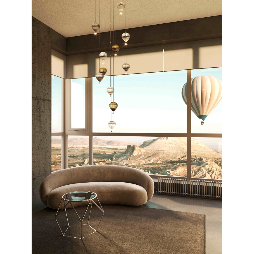 MAXLIGHT P0576 - LED-Hängeleuchte PALLONCINI 2xLED/3W/230V d 12 cm rauchig