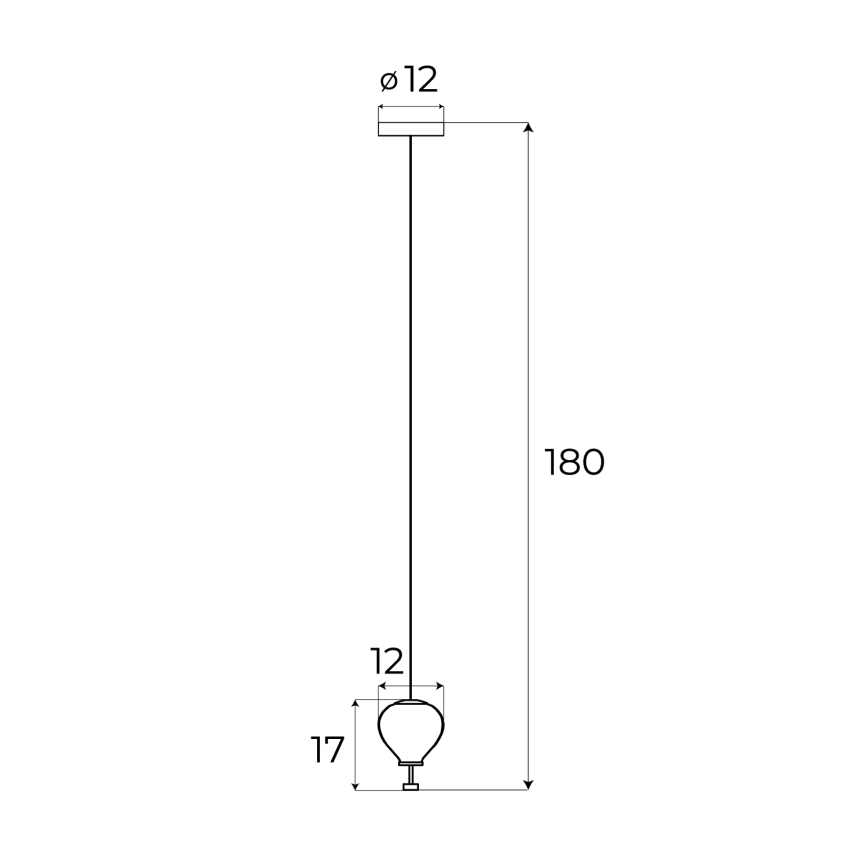 MAXLIGHT P0576 - LED-Hängeleuchte PALLONCINI 2xLED/3W/230V d 12 cm rauchig