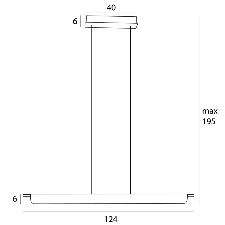 MAXLIGHT P0596 - Dimmbare LED-Hängeleuchte JO-JO LED/40W/230V 2700/4500/5500K Messing