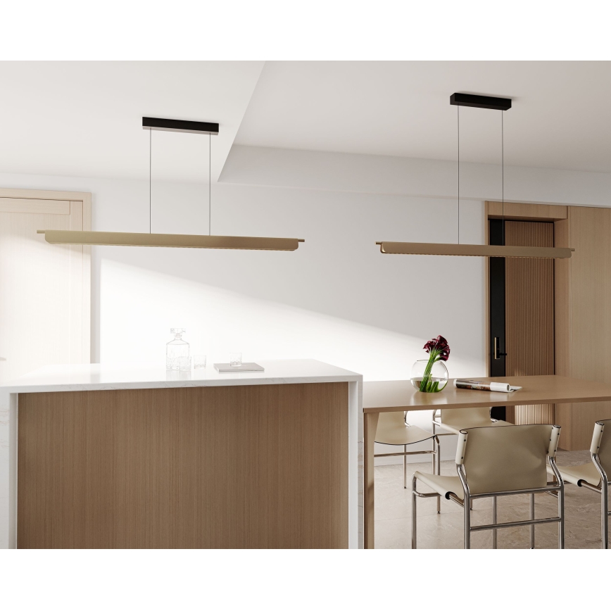 MAXLIGHT P0596 - Dimmbare LED-Pendelleuchte JO-JO an Kabel LED/40W/230V 2700/4500/5500K, goldfarben