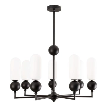 MAXLIGHT P0632 - Pendelleuchte mit Stange NOVA 7xG9/7W/230V Ø 70 cm schwarz