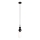 MAXLIGHT P0641 - NOVA Hängeleuchte an Kabel 1xG9/12W/230V Ø 12 cm schwarz
