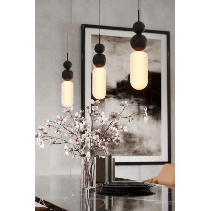 MAXLIGHT P0641 - NOVA Hängeleuchte an Kabel 1xG9/12W/230V Ø 12 cm schwarz