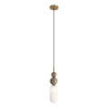 MAXLIGHT P0642 - NOVA Pendelleuchte an Kabel, 1x G9/12W/230V, Ø 12 cm, goldfarben
