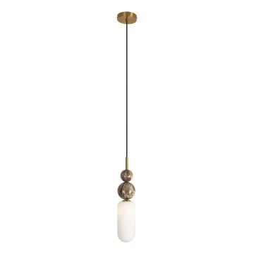 MAXLIGHT P0642 - NOVA Pendelleuchte an Kabel, 1x G9/12W/230V, Ø 12 cm, goldfarben