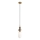 MAXLIGHT P0642 - NOVA Pendelleuchte an Kabel, 1x G9/12W/230V, Ø 12 cm, goldfarben
