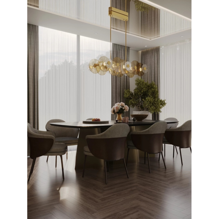 MAXLIGHT P0643 - LED-Pendelleuchte mit Stange ALLURE LED/51W/230V goldfarben