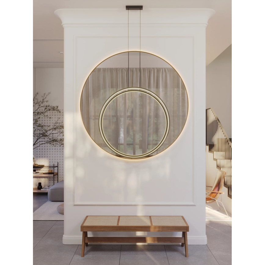 MAXLIGHT P0654 - LED-Badezimmer-Hängeleuchte an Kabel VISUAL VER LED/28W/230V IP44 weiß