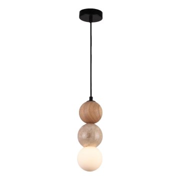 MAXLIGHT P0664 - Hängeleuchte an Kabel ALICE 1xG9/7W/230V Ø 10 cm schwarz/beige