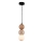 MAXLIGHT P0664 - Hängeleuchte an Kabel ALICE 1xG9/7W/230V Ø 10 cm schwarz/beige