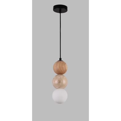 MAXLIGHT P0664 - Hängeleuchte an Kabel ALICE 1xG9/7W/230V Ø 10 cm schwarz/beige