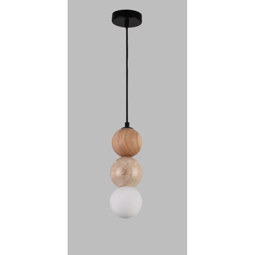 MAXLIGHT P0664 - Hängeleuchte an Kabel ALICE 1xG9/7W/230V Ø 10 cm schwarz/beige