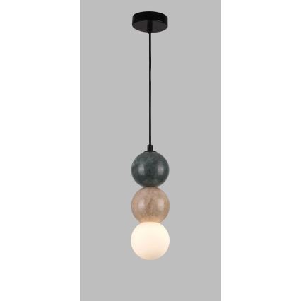 MAXLIGHT P0665 - Pendelleuchte an Kabel ALICE 1xG9/7W/230V Ø 10 cm schwarz