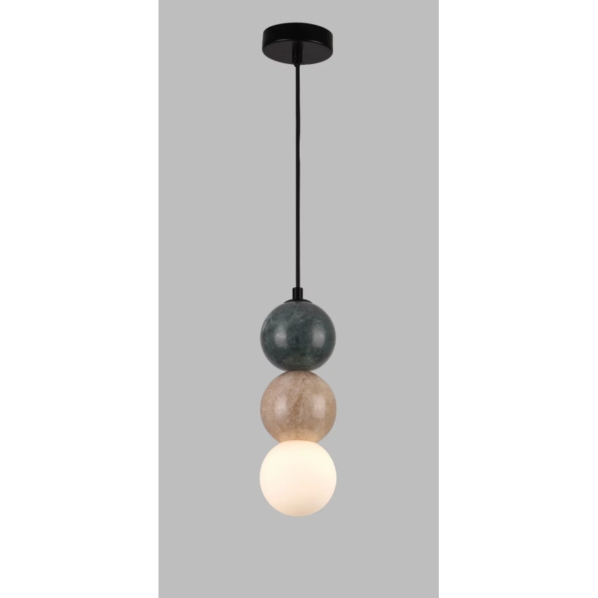 MAXLIGHT P0665 - Pendelleuchte an Kabel ALICE 1xG9/7W/230V Ø 10 cm schwarz