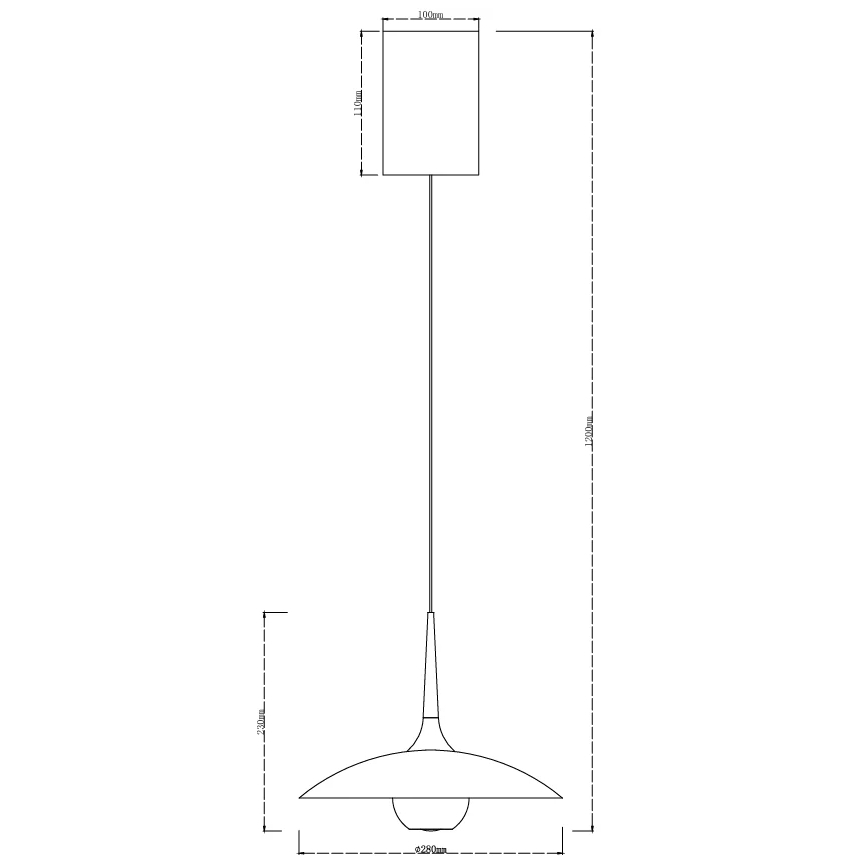 MAXLIGHT P0675 - LED-Hängeleuchte an Stahlseil MANUKA LED/12W/230V Ø 28 cm gold/blau