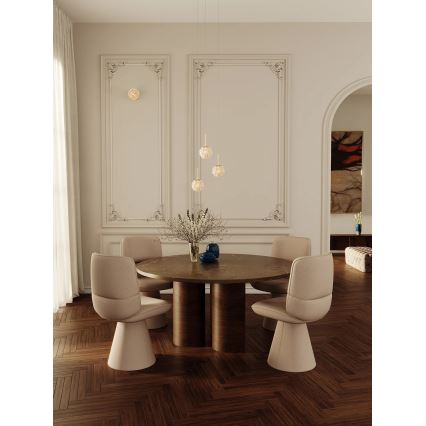 MAXLIGHT P0679 - Pendelleuchte mit Kabelaufhängung RITA 1x G9/5W/230V Ø 12 cm goldfarben