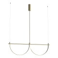 MAXLIGHT P0689 - LED-Pendelleuchte an Kabel VICTORIA LED/40W/230V CRI 90 goldfarben