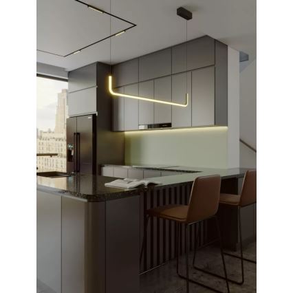 MAXLIGHT PO644 - URUS LED-Hängeleuchte an Kabel LED/17W/230V, schwarz