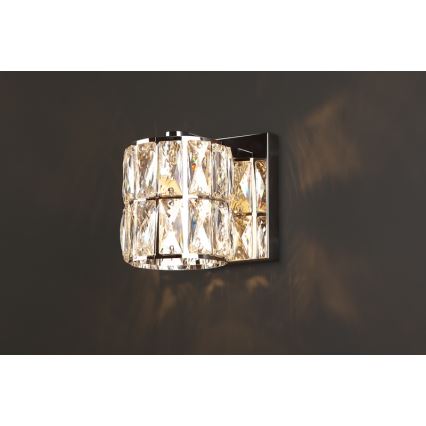 MAXLIGHT W0205 - Wandleuchte DIAMANTE 1xG9/42W/230V glänzendes Chrom