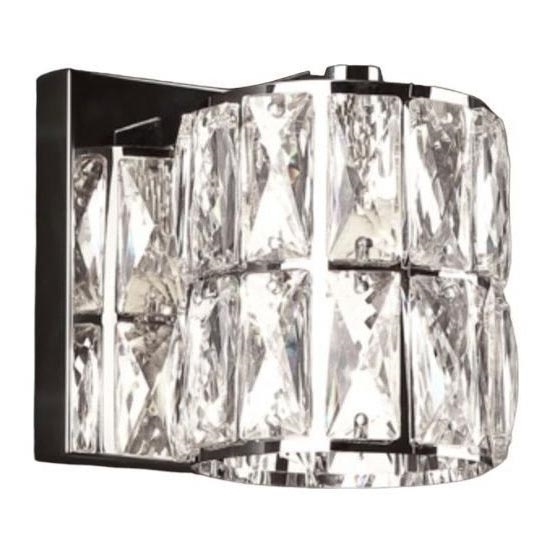 MAXLIGHT W0205 - Wandleuchte DIAMANTE 1xG9/42W/230V glänzendes Chrom