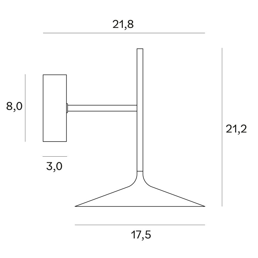 MAXLIGHT W0303 - LED-Wandleuchte HANA LED/6W/230V schwarz