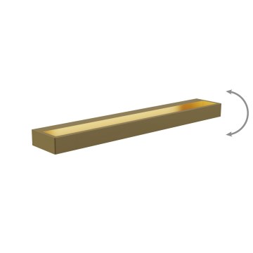 MAXLIGHT W0319 - LED-Wandleuchte für Badezimmer FLINK LED/18W/230V 60 cm IP44 golden