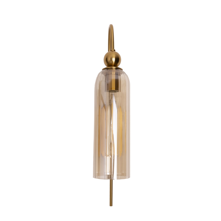 MAXLIGHT W0332 - Wandleuchte CAMPANILA 1xE27/40W/230V Messing/beige