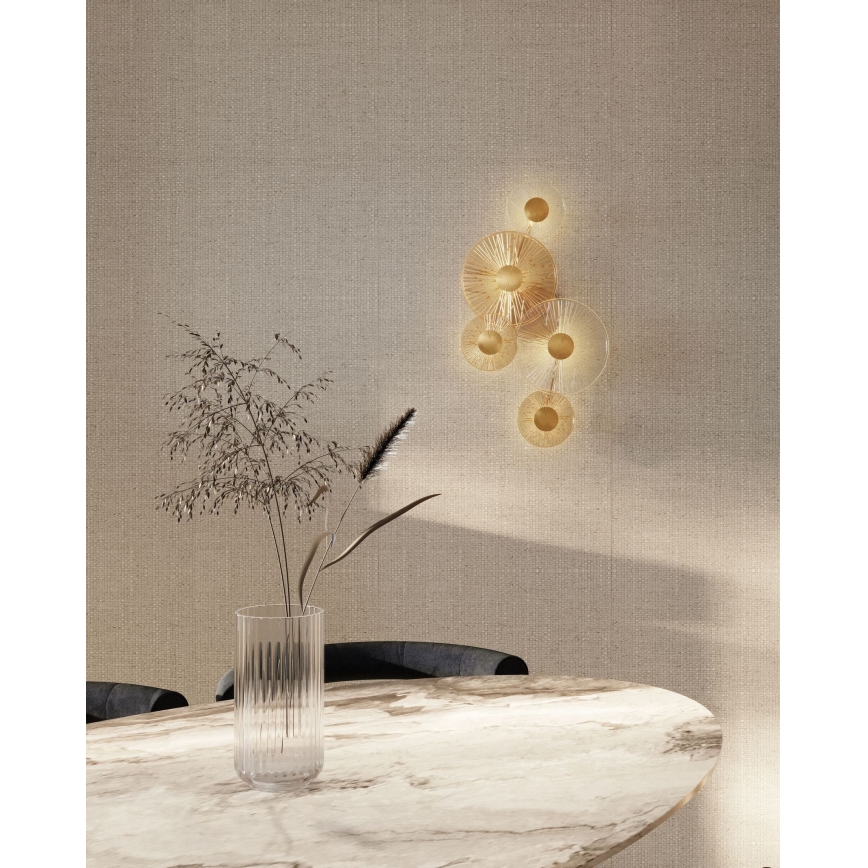 MAXLIGHT W0357 - LED-Wandleuchte ALLURE 5xLED/5W/230V golden
