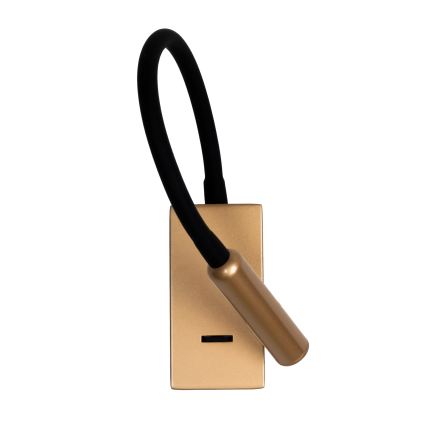 MAXLIGHT W0428 - LED Wandlampe MAMBA LED/3W/230V goldfarben
