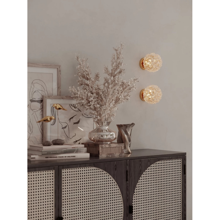 MAXLIGHT W0443 - Wandleuchte RITA 1xG9/5W/230V goldfarben
