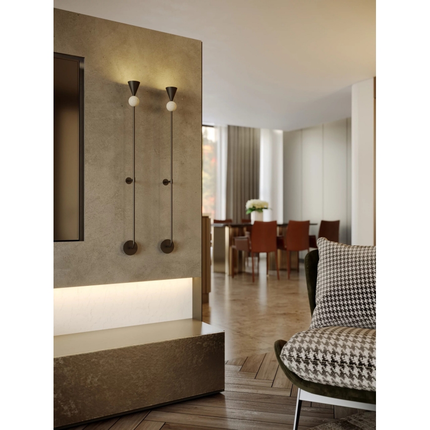 MAXLIGHT W0447 - LED-Wandleuchte BINGO LED/8W/230V CRI 92 schwarz/beige