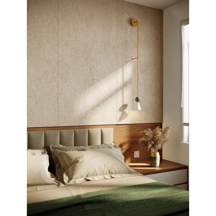 MAXLIGHT W0448 - LED Wandleuchte BINGO LED/8W/230V CRI 92 gold/grün