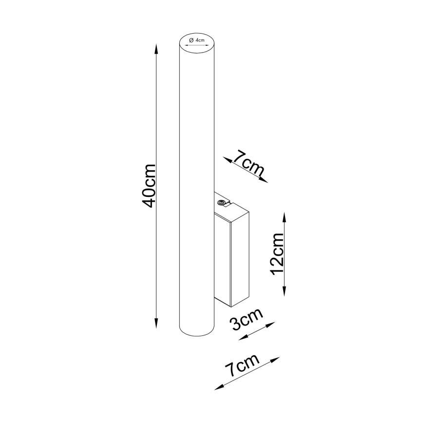 MAXLIGHT W0477 - LED-Wandleuchte LOFT LED/6W/230V grau
