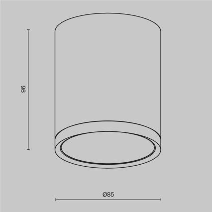 Maytoni C086CM-GX53-MRD-BG - Strahler HOOP 1xGX53/15W/230V schwarz/golden