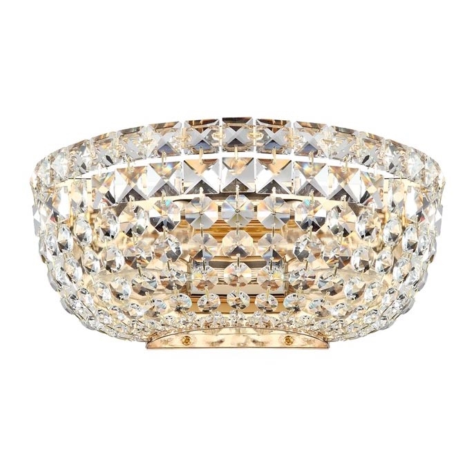 Maytoni DIA100-WL-02-G - Wandleuchte BASFOR 2xE14/60W/230V golden