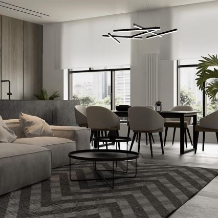 Maytoni MOD016PL-L75B - LED-Hängeleuchte an Schnur LINE LED/79W/230V schwarz