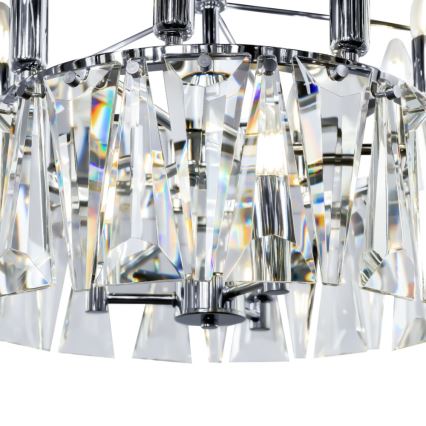 Maytoni MOD043PL-12CH - Kronleuchter an Kette PUNTES 12xE14/40W/230V glänzendes Chrom