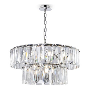 Maytoni MOD043PL-12CH - Kronleuchter an Kette PUNTES 12xE14/40W/230V glänzendes Chrom