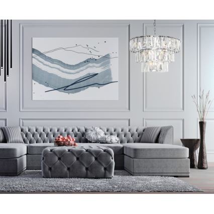 Maytoni MOD043PL-18CH - Kronleuchter an Kette PUNTES 18xE14/40W/230V glänzendes Chrom