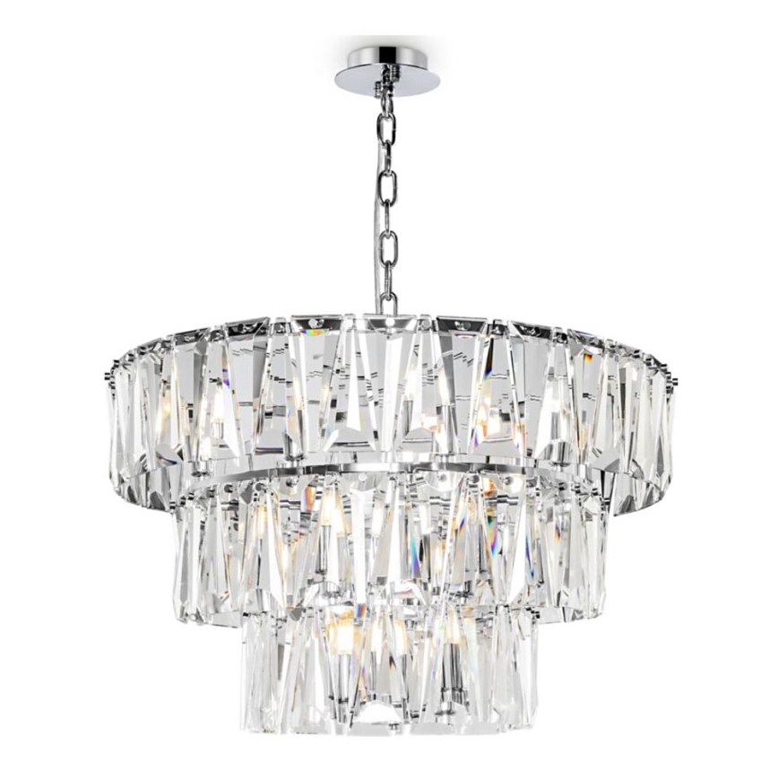 Maytoni MOD043PL-18CH - Kronleuchter an Kette PUNTES 18xE14/40W/230V glänzendes Chrom