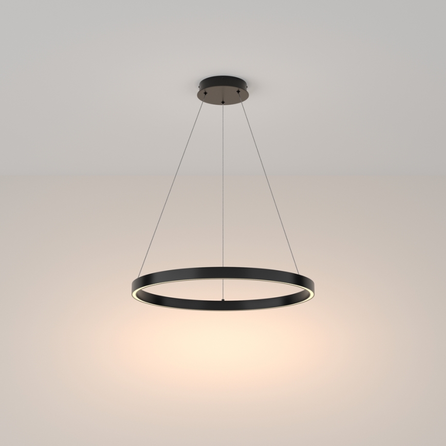 Maytoni MOD058PL-L32B3K - LED-Kronleuchter an Aufhängung RIM LED/37W/230V 3000K d 60 cm schwarz