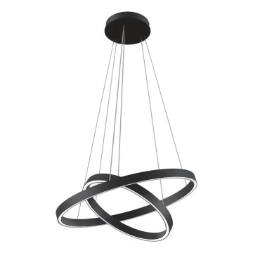 Maytoni MOD058PL-L55B3K - LED-Kronleuchter an Aufhängung RIM LED/61W/230V 3000K d 60 cm schwarz