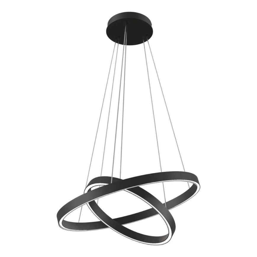 Maytoni MOD058PL-L55B3K - LED-Kronleuchter an Aufhängung RIM LED/61W/230V 3000K d 60 cm schwarz