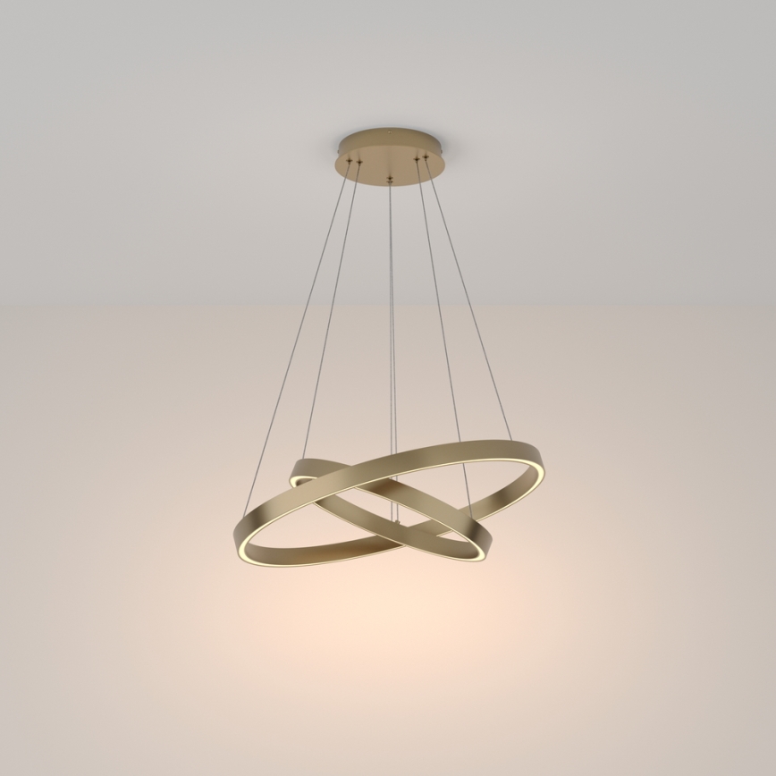Maytoni MOD058PL-L55BS3K - LED-Kronleuchter an Aufhängung RIM LED/61W/230V 3000K d 60 cm golden