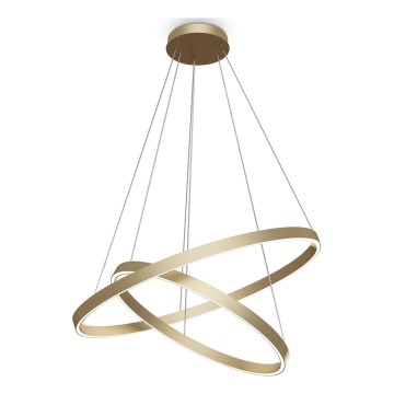Maytoni MOD058PL-L74BS3K - LED-Kronleuchter an Aufhängung RIM LED/88W/230V 3000K d 80 cm golden