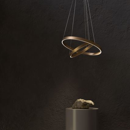 Maytoni MOD058PL-L74BS3K - LED-Kronleuchter an Aufhängung RIM LED/88W/230V 3000K d 80 cm golden