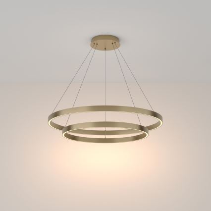 Maytoni MOD058PL-L74BS3K - LED-Kronleuchter an Aufhängung RIM LED/88W/230V 3000K d 80 cm golden